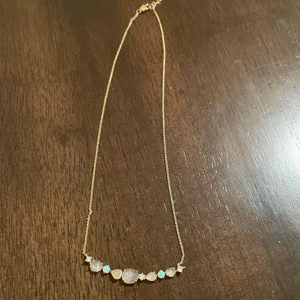 TAI multi stone bar necklace